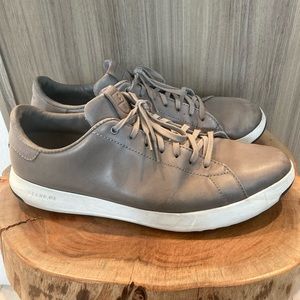 Men’s size 11 Cole Haan, Gray top white bottom. Casual work shoe.